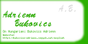adrienn bukovics business card